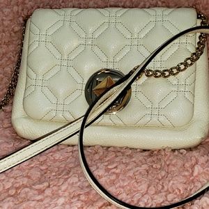 Cream Kate Spade crossbody bag